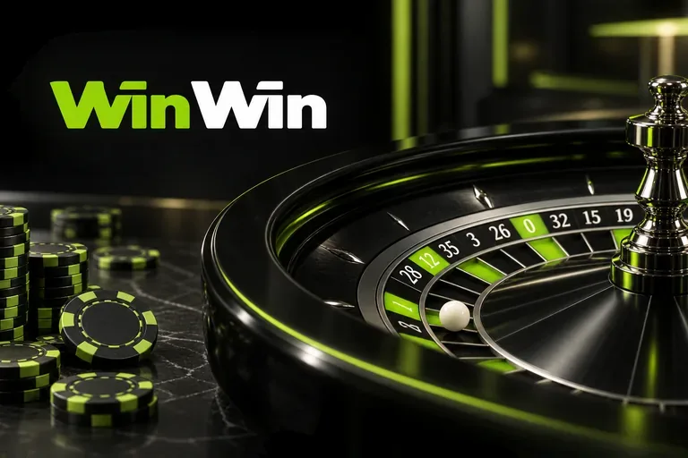 WinWin roulette table with chips